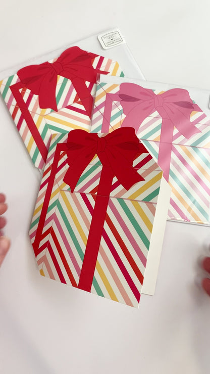 Present Fruit Tingle Stripe Birthday Greeting Card