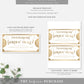 Golden Ticket Gold | Printable Anniversary Custom Gift Voucher Template