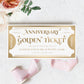 Golden Ticket Gold | Printable Anniversary Custom Gift Voucher Template