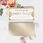 Golden Ticket Gold | Printable Anniversary Custom Gift Voucher Template