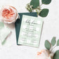 Gingham Green | Printable Baby Shower By Mail Invitation