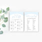 Stripe Blue | Printable Baby Shower Games Bundle - Black Bow Studio