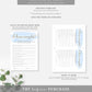 Watercolour Blue | Printable Baby Shower Games Bundle