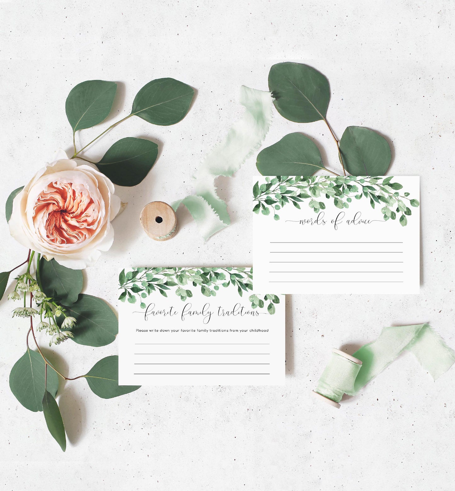 Everly Greenery | Printable Baby Shower Games Bundle