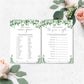 Everly Greenery | Printable Baby Shower Games Bundle