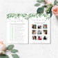 Everly Greenery | Printable Baby Shower Games Bundle
