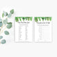 Nantucket Palm | Printable Baby Shower Games Bundle - Black Bow Studio