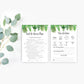 Nantucket Palm | Printable Baby Shower Games Bundle - Black Bow Studio