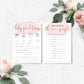 Watercolour Pink | Printable Baby Shower Games Bundle