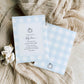 Gingham Blue Pumpkin | Printable Baby Shower Invitation Suite