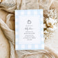 Gingham Blue Pumpkin | Printable Baby Shower Invitation Suite