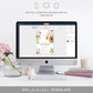 Mews Floral White | Printable Baby Shower Invitation
