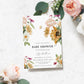 Mews Floral White | Printable Baby Shower Invitation