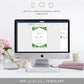 Aloha Palm Green | Printable Baby Shower Invitation Suite Template