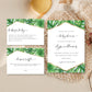 Aloha Palm Green | Printable Baby Shower Invitation Suite Template