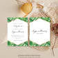 Aloha Palm Green | Printable Baby Shower Invitation Suite Template