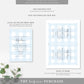 Gingham Blue | Printable Baby Shower Invitation Suite - Black Bow Studio