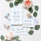 Gingham Blue | Printable Baby Shower Invitation Suite - Black Bow Studio