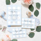 Gingham Blue | Printable Baby Shower Invitation Suite - Black Bow Studio
