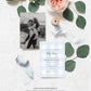 Gingham Blue | Printable Baby Shower Invitation Suite - Black Bow Studio