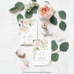 Pemberley Floral Pink | Printable Baby Shower Invitation Suite - Black Bow Studio