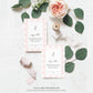 Gingham Pink Bunny | Printable Baby Shower Invitation Suite Template