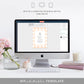 Gingham Peach Pumpkin | Printable Baby Shower Invitation Suite