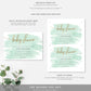 Watercolour Green | Printable Baby Shower Invitation Suite - Black Bow Studio