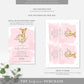 Oh Deer Pink | Baby Shower Invitation Suite - Black Bow Studio