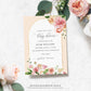 Quinn Floral Blue | Printable Baby Shower Invitation Suite