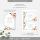 Quinn Floral Blue | Printable Baby Shower Invitation Suite