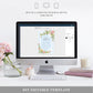 Trianon Blue | Printable Baby Shower Invitation Suite - Black Bow Studio