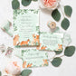 Woodland Animals Green | Printable Baby Shower Invitation Suite