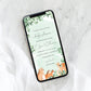Woodland Animals Green | Smartphone Baby Shower Invitation