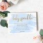 Watercolour Blue | Printable Baby Sprinkle Invitation - Black Bow Studio