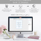 Gingham Blue | Printable Baby Sprinkle Invitation Suite Template