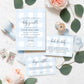Gingham Blue | Printable Baby Sprinkle Invitation Suite Template