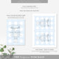 Gingham Blue | Printable Baby Sprinkle Invitation Suite Template