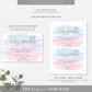 Watercolour Pink Blue | Printable Baby Sprinkle Invitation