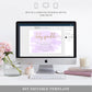 Watercolour Purple | Printable Baby Sprinkle Invitation - Black Bow Studio