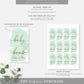 Watercolour Green | Printable Bath Bomb Favour Tags