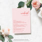 Lucas Script White | Printable Weekend Itinerary - Black Bow Studio