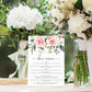 Darcy Floral Pink | Printable Bar Menu Sign Template - Black Bow Studio