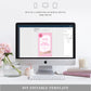 Barbie Party Pink Gold | Smartphone Birthday Invitation Template - Black Bow Studio
