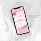 Barbie Party Pink Gold | Smartphone Birthday Invitation Template - Black Bow Studio