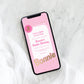 Barbie Party Pink Gold | Smartphone Birthday Invitation Template - Black Bow Studio