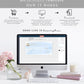 Watercolour Blue | Printable Birthday Cheque Gift Voucher Template