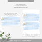 Watercolour Blue | Printable Birthday Cheque Gift Voucher Template