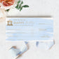 Watercolour Blue | Printable Birthday Cheque Gift Voucher Template