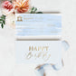 Watercolour Blue | Printable Birthday Cheque Gift Voucher Template